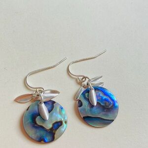 Natural Blue Mother-of-Pearl  Earrings